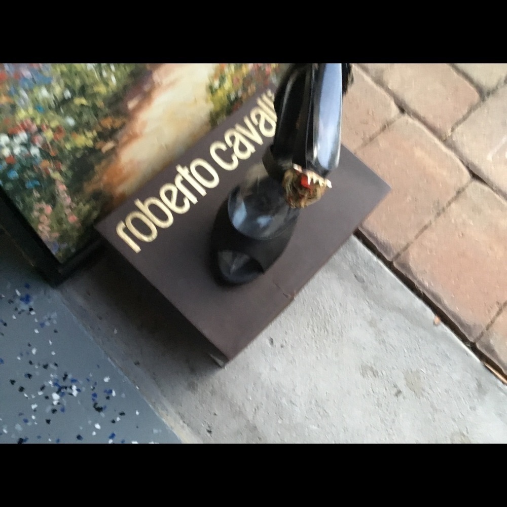 Roberto Cavalli Luxury Panthera Head Signature Gold Size 11 US‎ - Picture 10 of 14